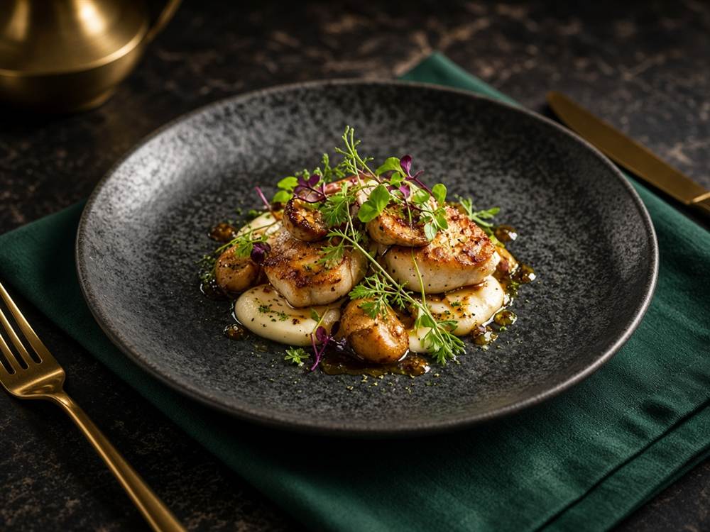 Artfully plated seasonal dish from the LondonInnica kitchen